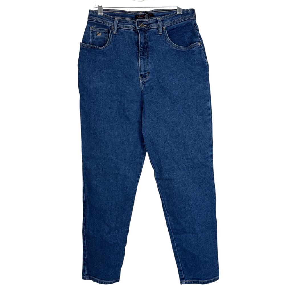 Gloria Vanderbilt Stretch Jeans Women's 16 Medium Blue Denim‎ High Rise Tapered
